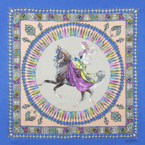 Belle Epoque Silk Scarf - The Lady's Horse