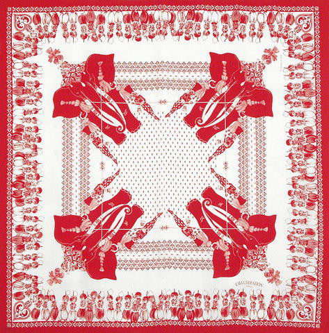 Belle Epoque Silk Scarf - Maharaja's Visit