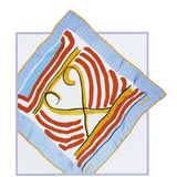 100% Silk Jacquard Scarf - Gemini