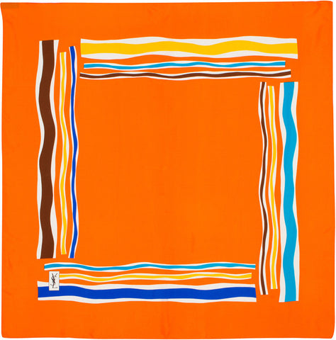 YSL - Silk Square - Frame - Orange