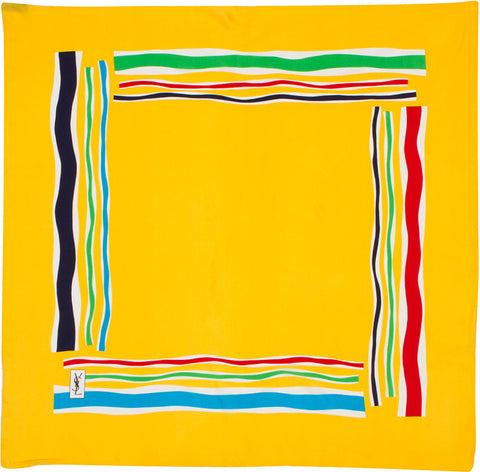 YSL - Silk Square - Frame - Yellow