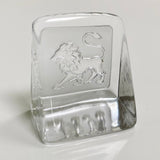 Swedish Crystal Zodiac Paperweight Deluxe - Leo