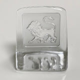 Swedish Crystal Zodiac Paperweight Deluxe - Leo