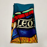 100% Silk Lausanne Cathedral Stained Glass Scarf - Leo