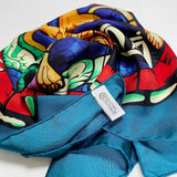100% Silk Lausanne Cathedral Stained Glass Scarf - Leo