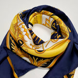 100% Silk Twill Celestial Dial Scarf