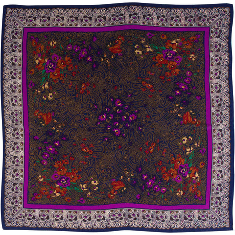 World Accents - Silk Jacquard Over-sized Square 107