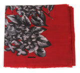 Rodier - Wool Floral Shawl 2154-3 Red