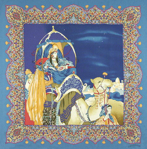 Belle Epoque Silk Scarf - Persian Nights