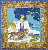 Belle Epoque Silk Scarf - Leopards Prowl