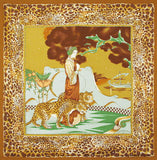 Belle Epoque Silk Scarf - Leopards Prowl