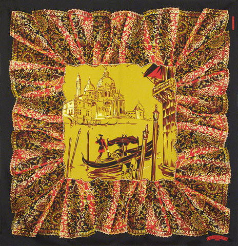 Belle Epoque Silk Scarf - Venetian Grand Canal