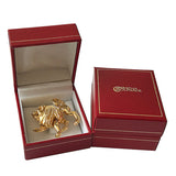 Gold Plated Zodiac Brooch - Leo