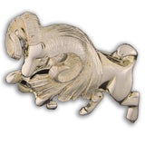 Gold Plated Zodiac Brooch - Aries