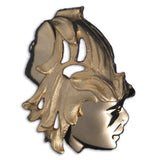 Gold Plated Zodiac Brooch - Gemini