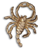 Gold Plated Zodiac Brooch - Scorpio