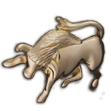 Gold Plated Zodiac Brooch - Taurus