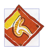 100% Silk Jacquard Scarf - Capricorn