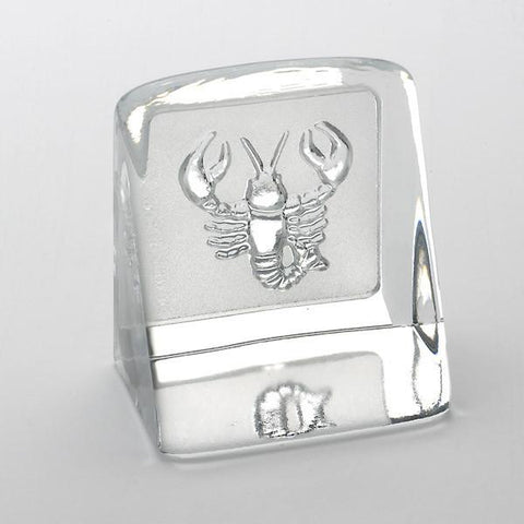 Swedish Crystal Zodiac Paperweight - Cancer