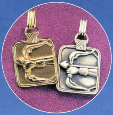 Gold or Silver Plated Zodiac Pendant - Sagittarius