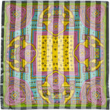Ken Scott - 100% Silk Satin Stripe Shawl 54" x 54"