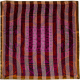 Ken Scott - 100% Silk Satin Stripe Shawl 54" x 54"