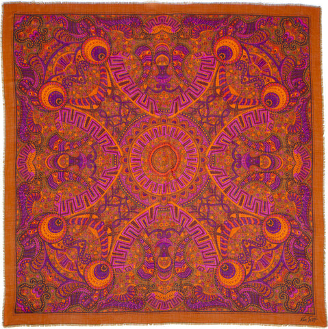 Ken Scott - Silk/Wool Shawl 54" x 54"