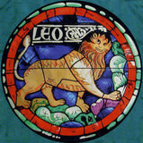 100% Silk Lausanne Cathedral Stained Glass Scarf - Leo