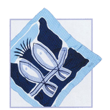 100% Silk Jacquard Scarf - Pisces