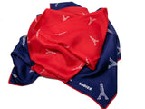 Rodier - Silk Jacquard Square - Eiffel Tower