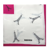 Rodier - Silk Jacquard Square - Eiffel Tower