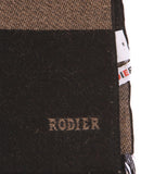 Rodier - Wool Striped Muffler Taupe/Black