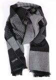 Rodier - Wool Striped Muffler Grey/Black