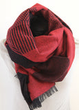 Rodier - Wool Striped Muffler Red/Black