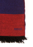 Rodier - Wool Striped Muffler Navy/Red
