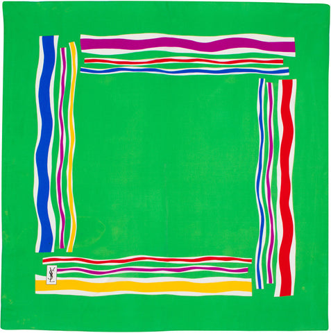YSL - Silk Square - Frame - Green