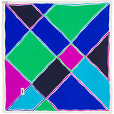 YSL - 100% Silk Square Geometric Block - Multi