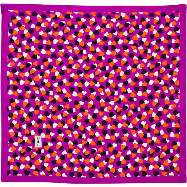 YSL - 100% Silk Square Hearts - Multi – zodiacgifts.com