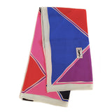 YSL - 100% Silk Square Geometric Block - Multi