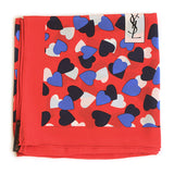 YSL - 100% Silk Square Hearts - Multi