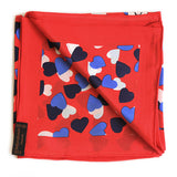 YSL - 100% Silk Square Hearts - Multi