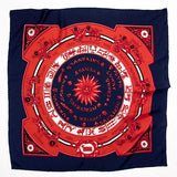 100% Silk Twill Celestial Dial Scarf