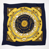 100% Silk Twill Celestial Dial Scarf