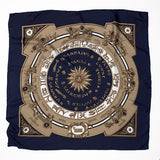 100% Silk Twill Celestial Dial Scarf