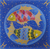 Zodiac Lithograph - Pisces