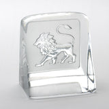 Swedish Crystal Zodiac Paperweight Deluxe - Leo