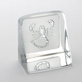 Swedish Crystal Zodiac Paperweight Deluxe - Scorpio